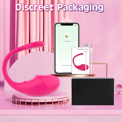 Sex Toys Vibrator for Women. Wearable Mini G Spot Vibrators Dildo with App Remote Control. Long Distance Panty Vibe with 10 Vibrations. Adult Toy & Games Anal Stimulator for Men Womens & Couple (Pink)