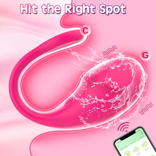 Sex Toys Vibrator for Women. Wearable Mini G Spot Vibrators Dildo with App Remote Control. Long Distance Panty Vibe with 10 Vibrations. Adult Toy & Games Anal Stimulator for Men Womens & Couple (Pink)